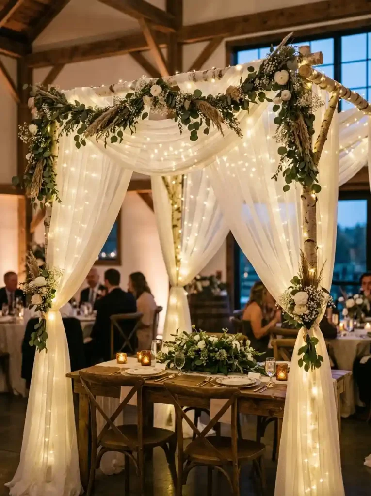 Fairy Light Wedding Canopy