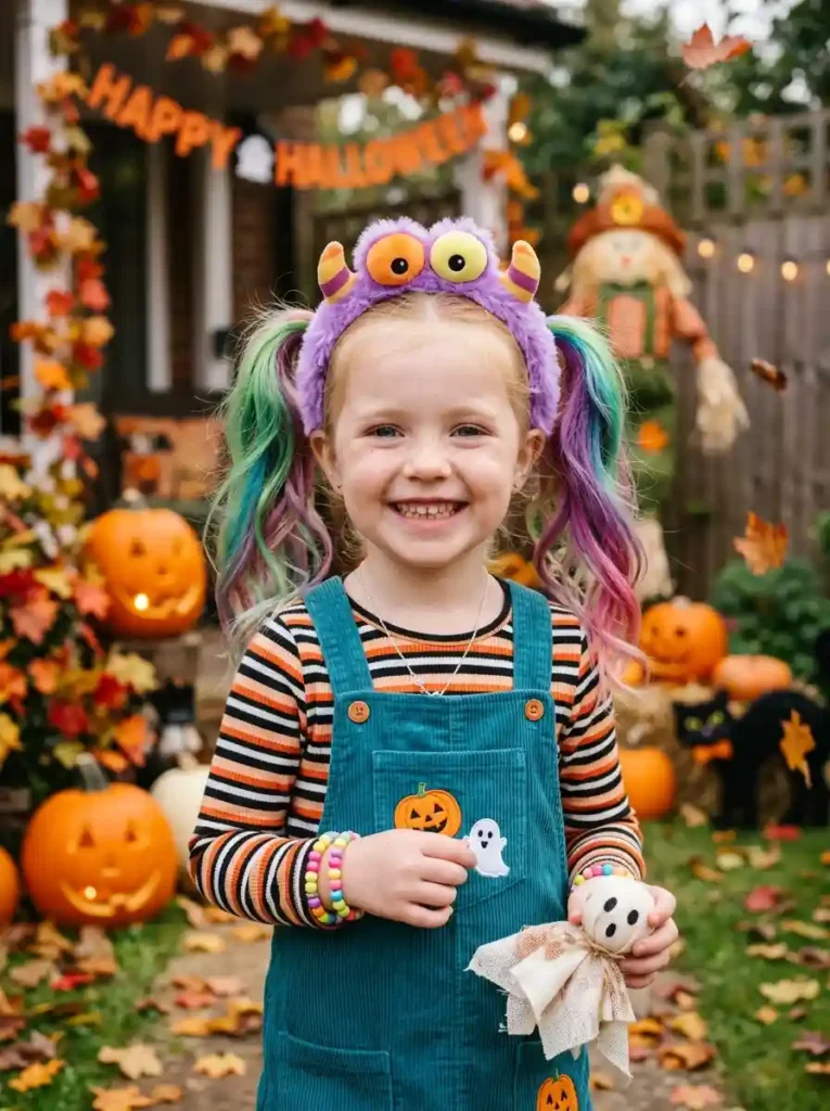 Rainbow Monster Pigtails