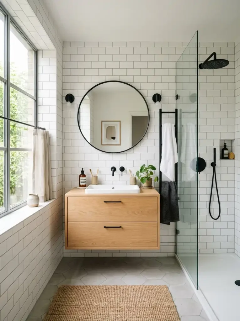 Scandinavian White Bathroom