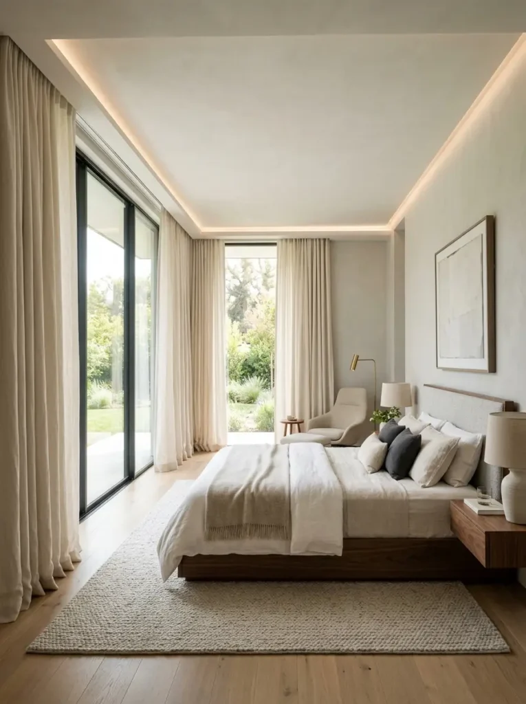Ceiling-Mounted Curtain Tracks