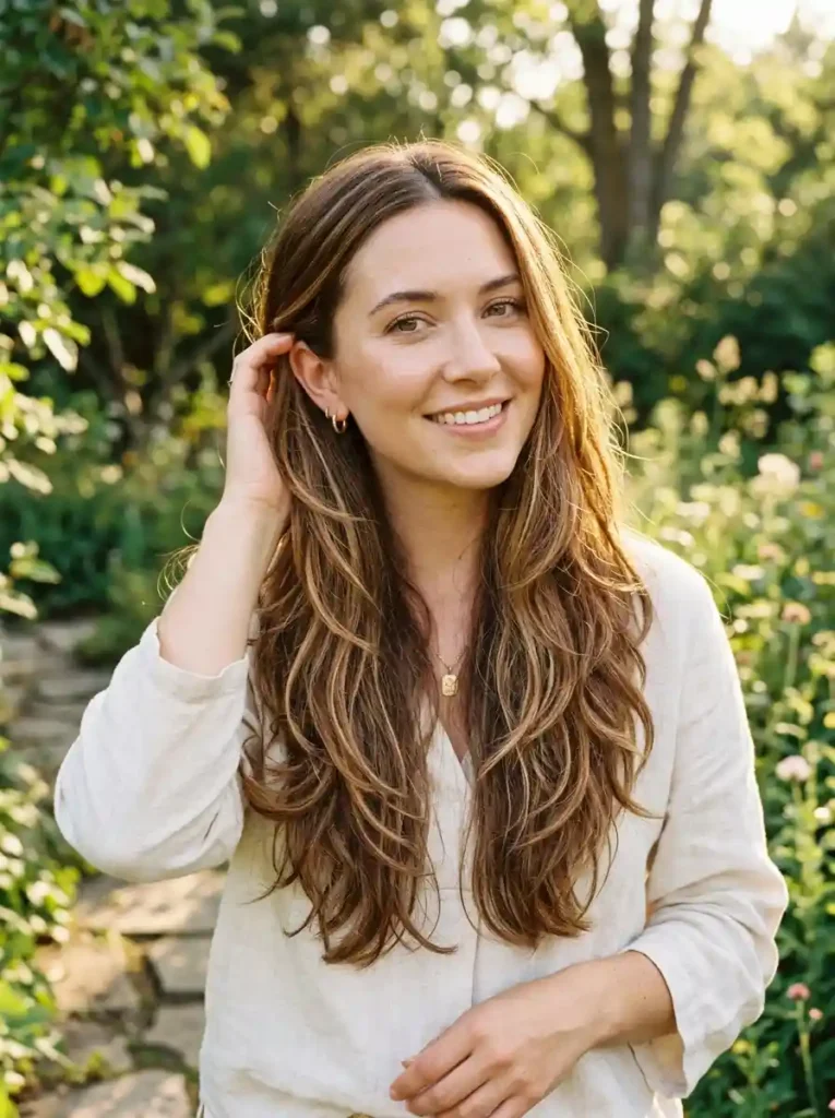 Cinnamon Brown with Caramel Highlights