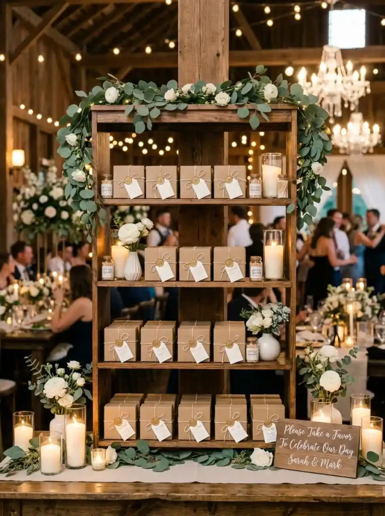 Elegant Wedding Favor Display