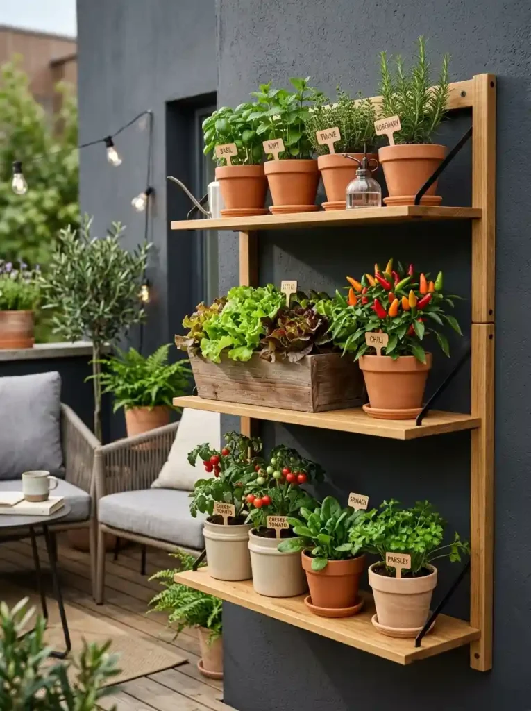 Foldable Wall Garden Shelves