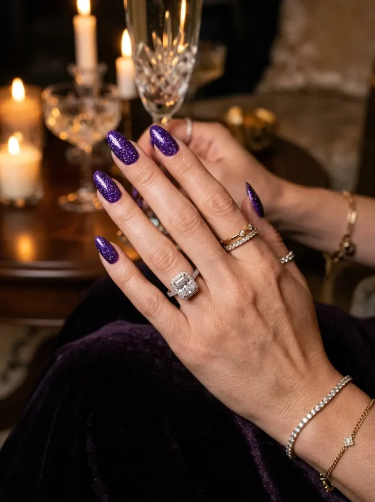 Purple Aura Nails