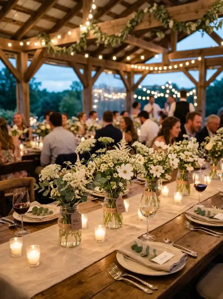 DIY Mason Jar Flower Centerpieces