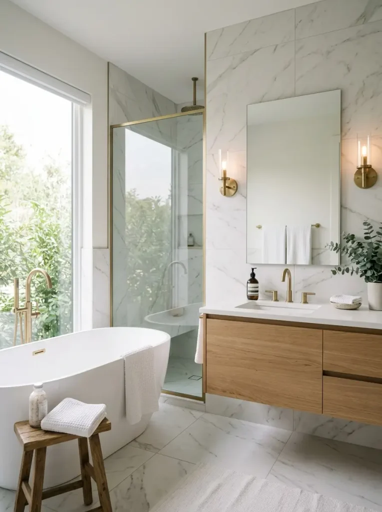 Large-Format Marble-Look Tile