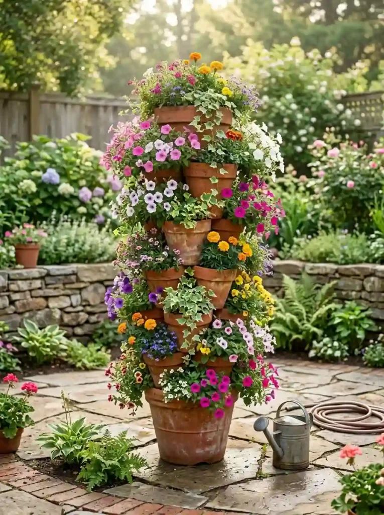 Multi-Tiered Terracotta Towers