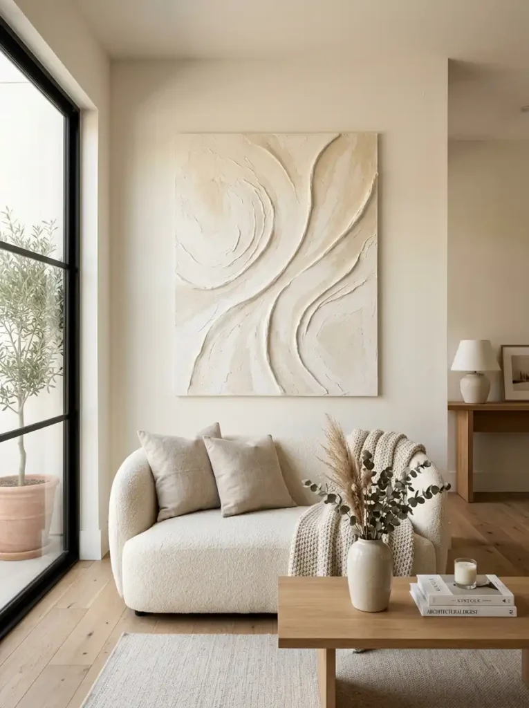 Textured Plaster Canvas Art