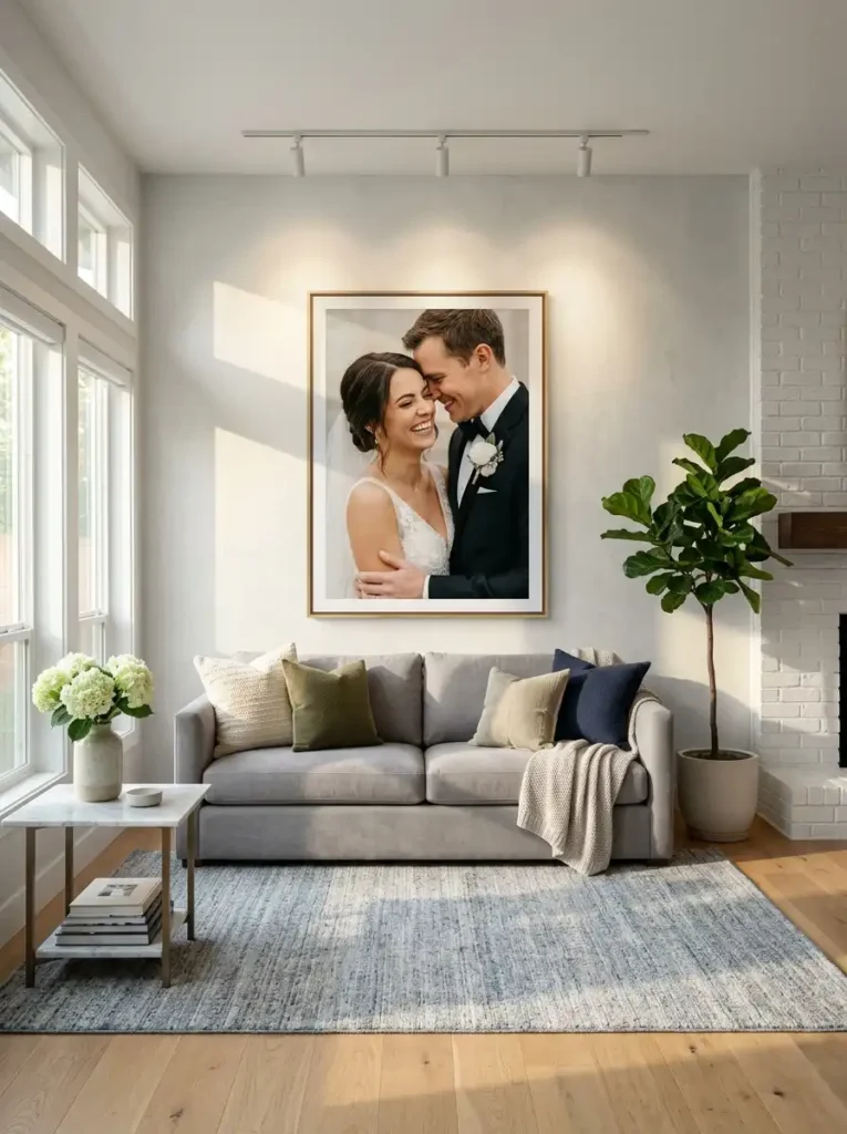 The Single Oversized Statement Canvas (30x40 or 36x48 Inches)