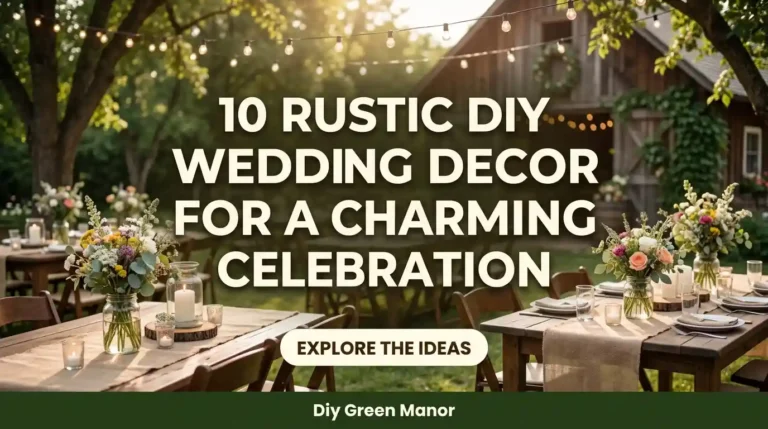 10 Rustic DIY Wedding Decor Ideas for a Charming Celebration