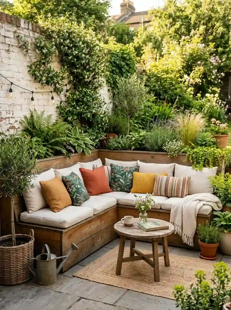 Built-In Bench Garden Nook