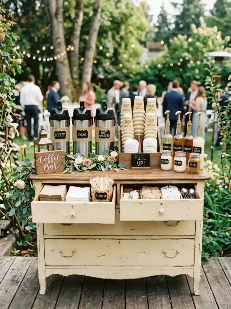 Farmhouse Dresser Self-Serve Bar
