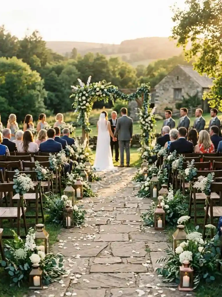  Lantern and Candle Aisle Decor