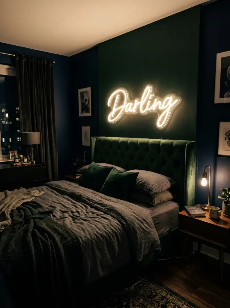 Moody Neon "Darling" Light Sign