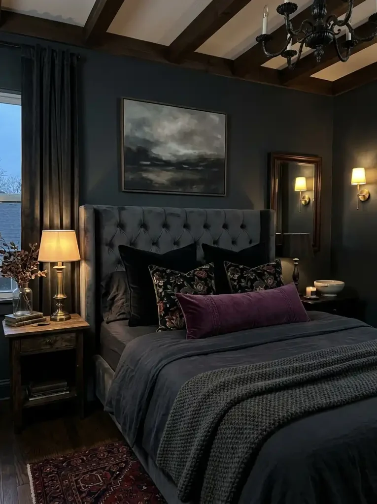 . Moody Velvet & Dark Floral Drama