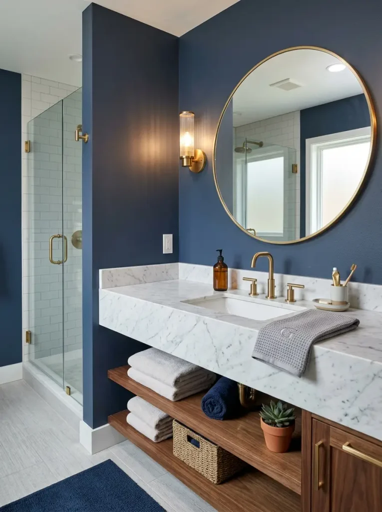 Muted Navy Blue