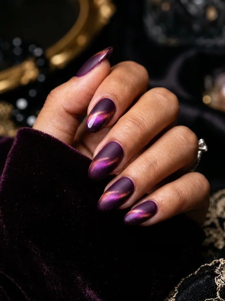 Plum Noir Velvet French