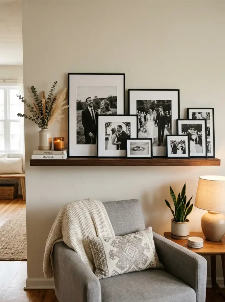 The Ledge Shelf Floating Display (11x14 to 20x30 Inch Mixed Layering)