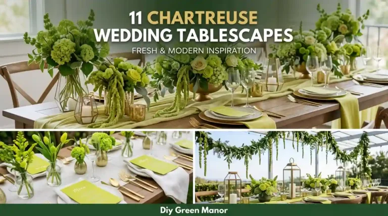 11 chartreuse wedding tablescapes
