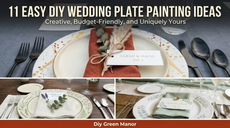 11 easy diy wedding plate painting ideas