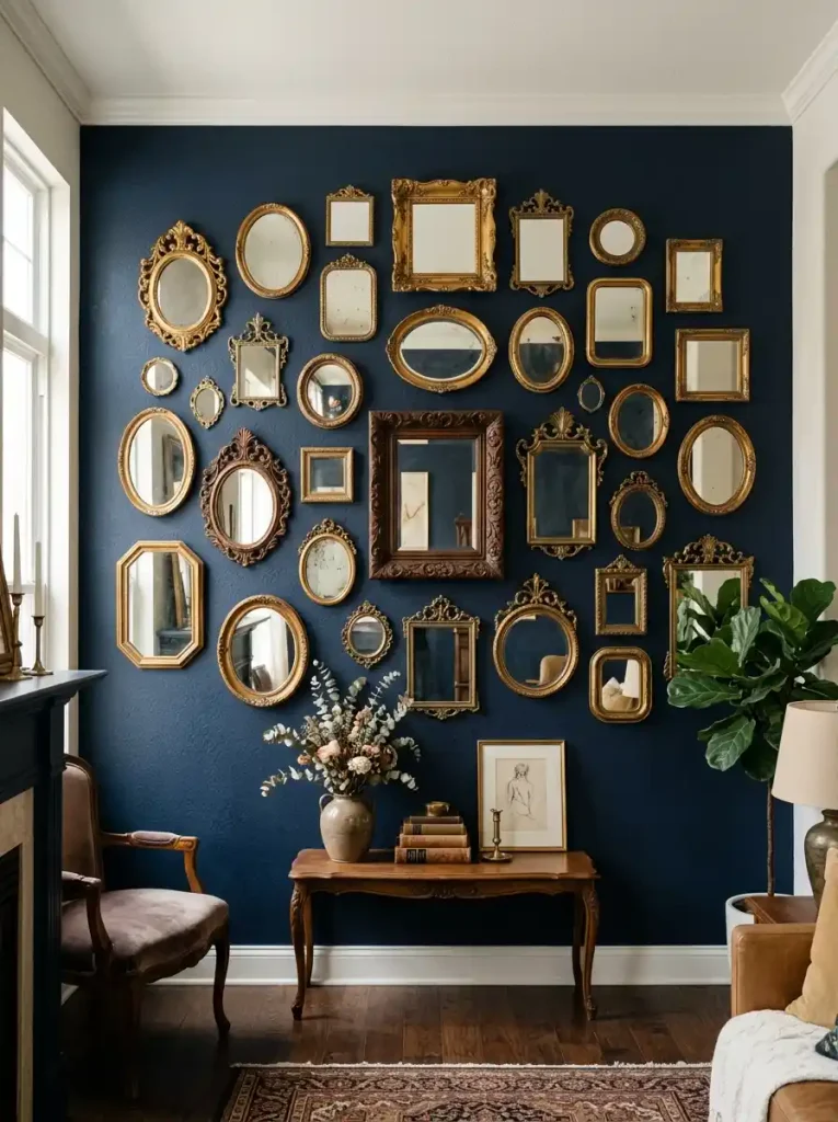  Antique Gold Mirror Gallery Cluster