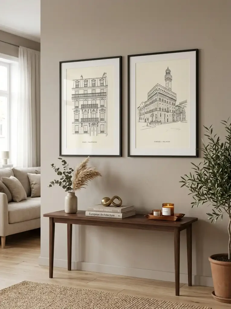 Architectural Sketch Pair