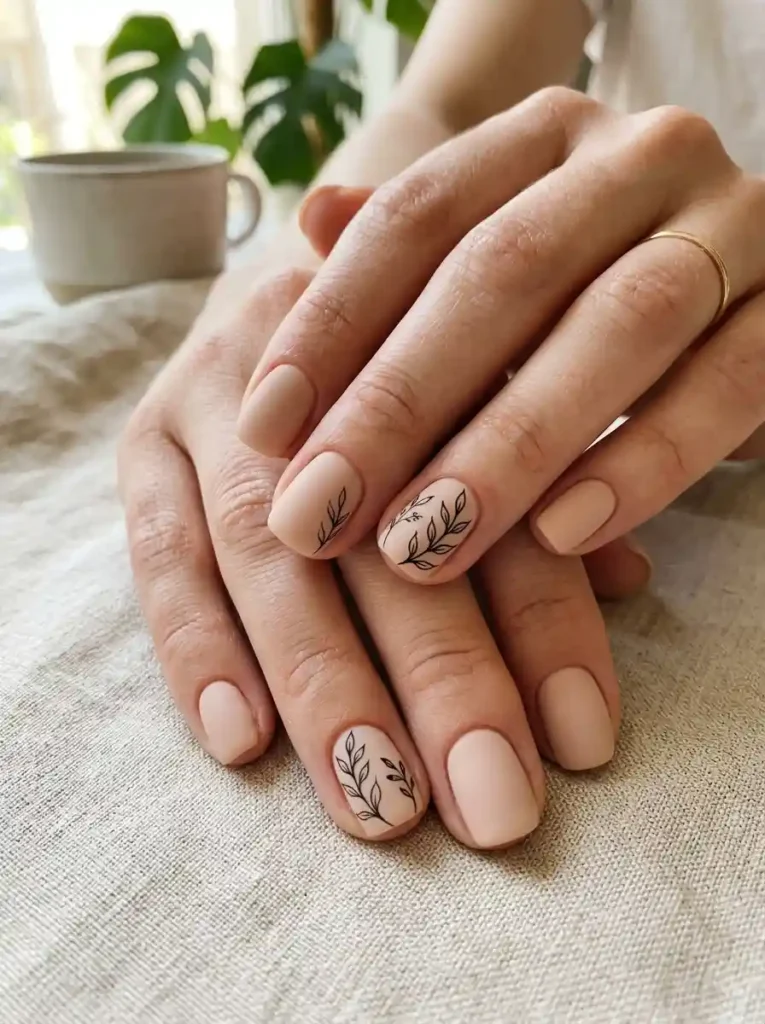 Minimalist Fine-Line Botanical Stems