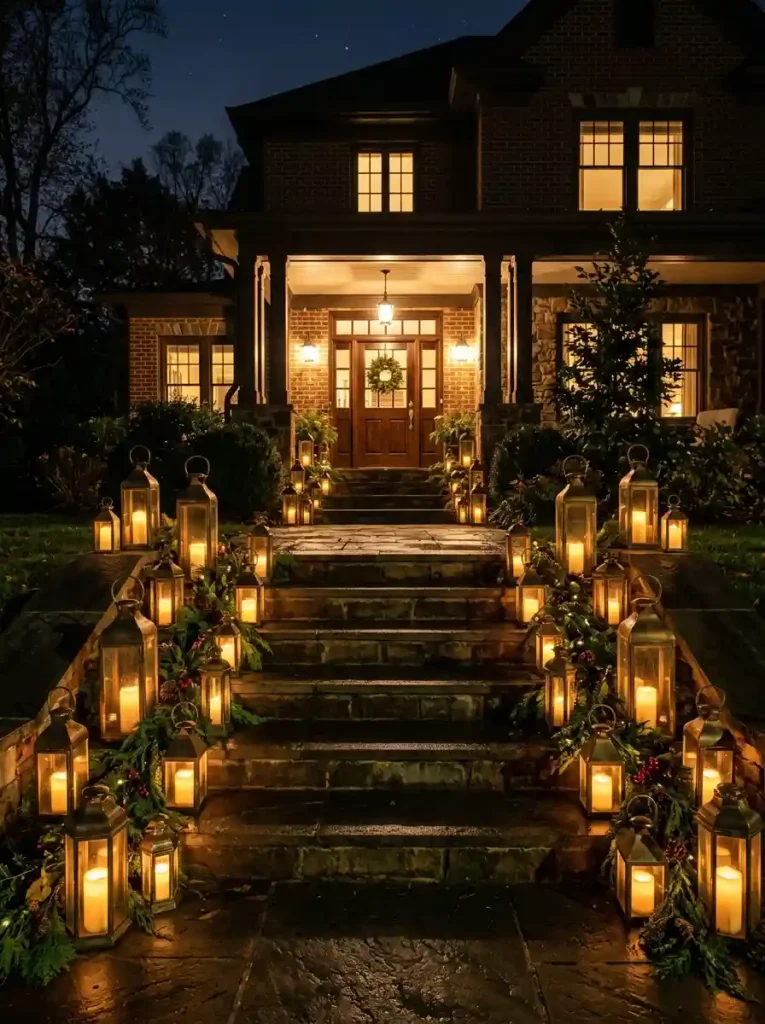  Romantic Candlelit Lantern Staircase