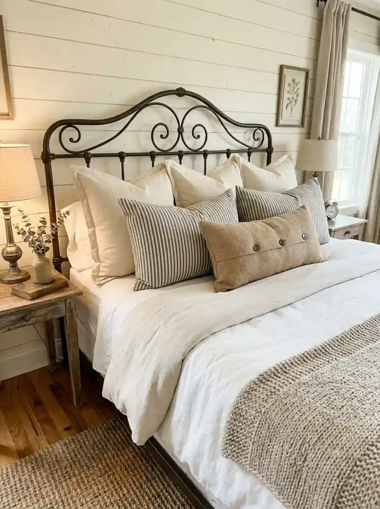 Rustic Farmhouse Ticking Stripe & Plaid