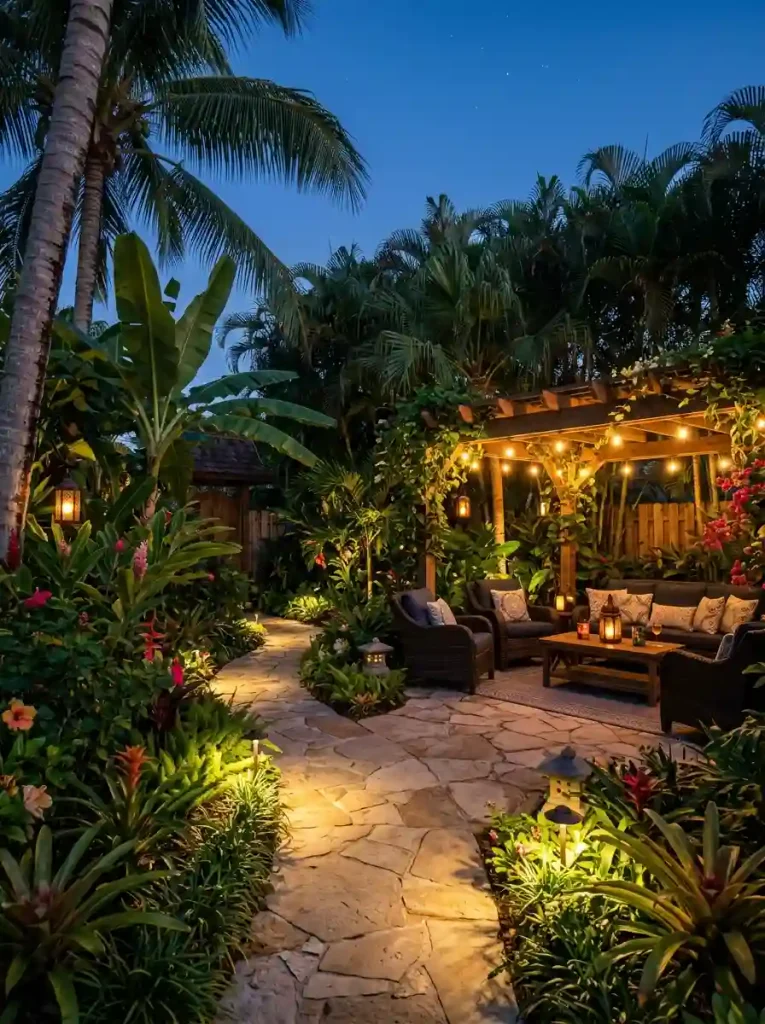 tropical Night Garden
