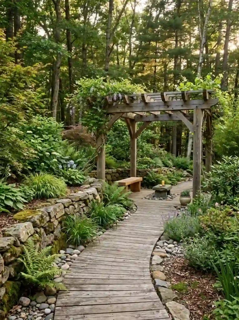 Use Natural Wood and Stone Elements