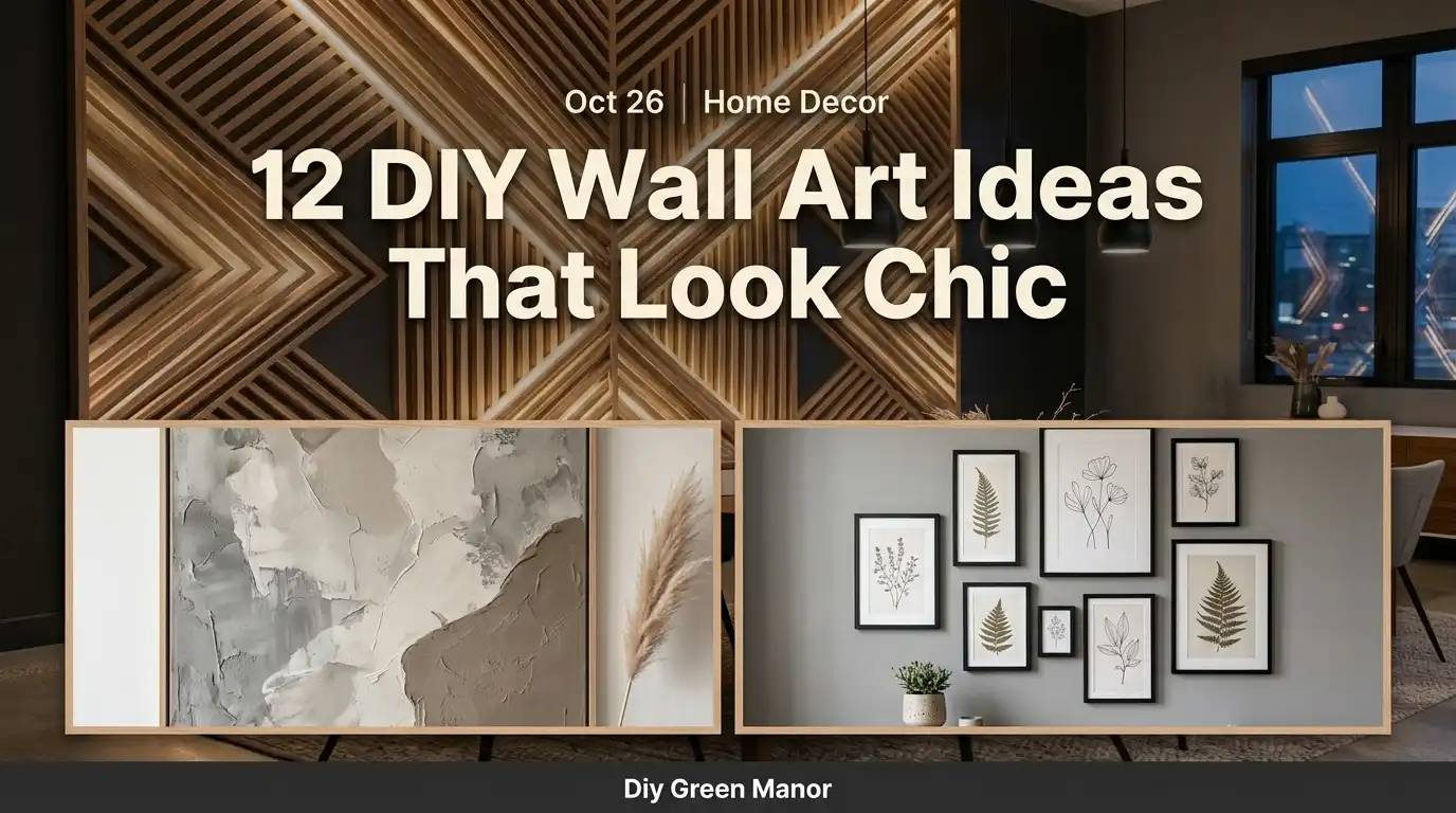 12 DIY Wall Art Ideas That Look Chic