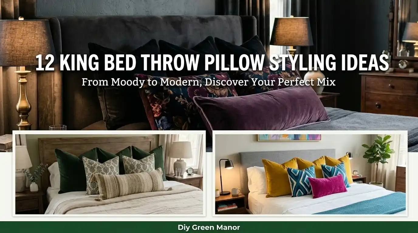 12 King Bed Throw Pillow Styling Ideas