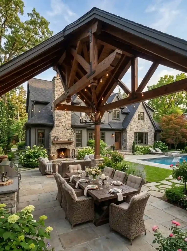 Extended Gable Roof Design