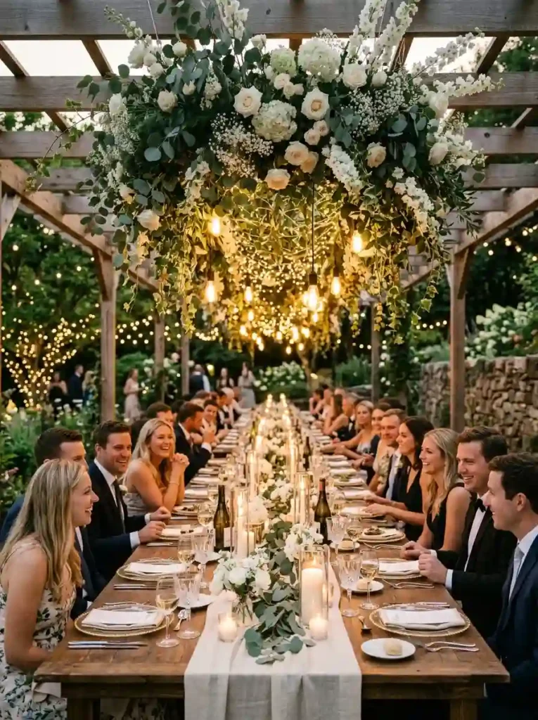 DIY Hanging Floral Installation