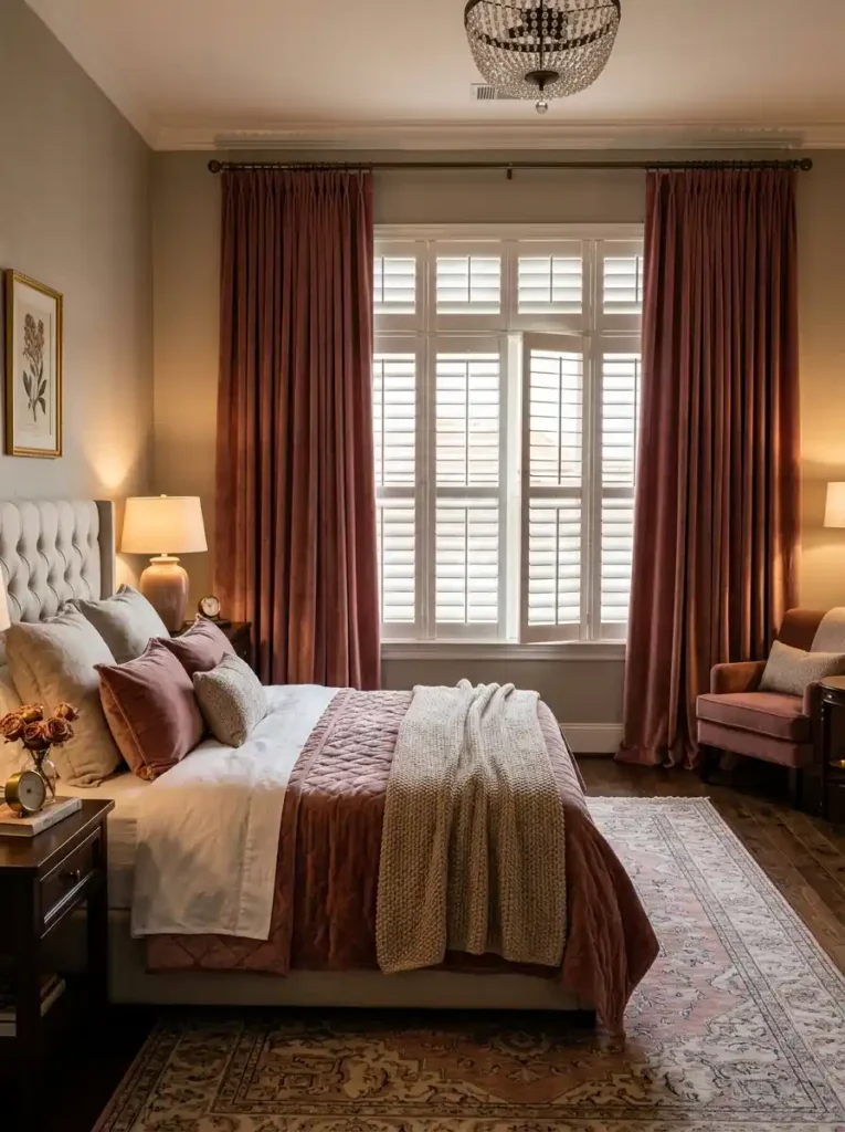 Layered Drapery & Shutter Frame Combinations