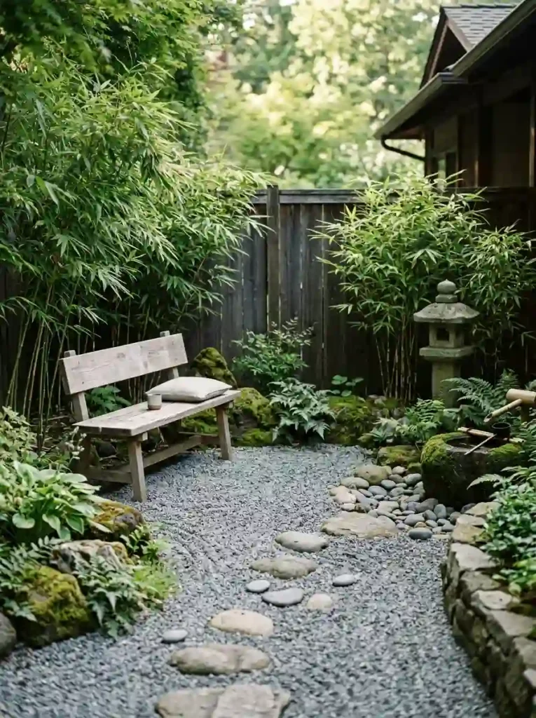 Minimalist Zen Gravel Patio