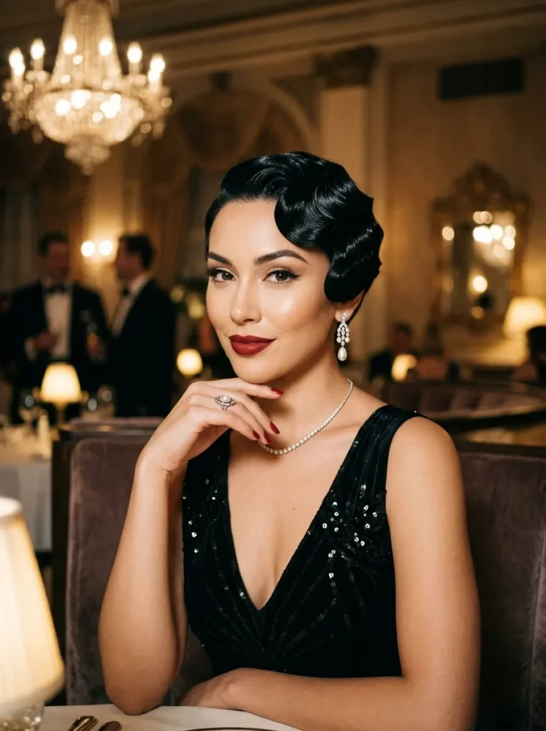  Hollywood Glamour Finger Wave Pixie