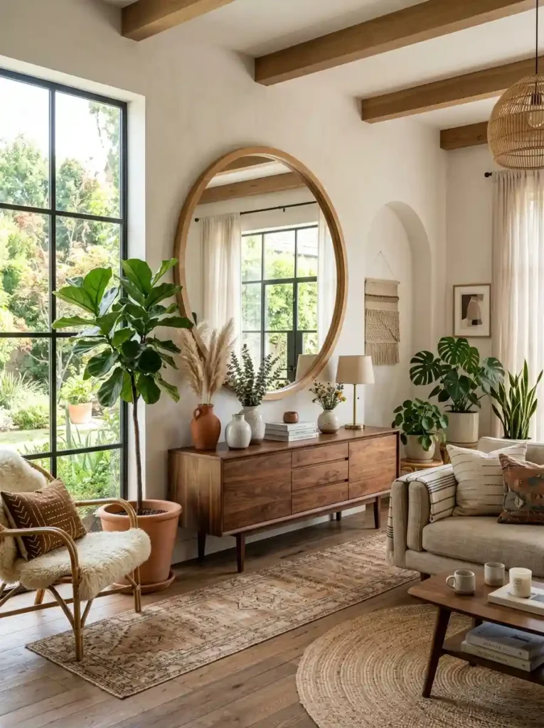 Large Round Mirror