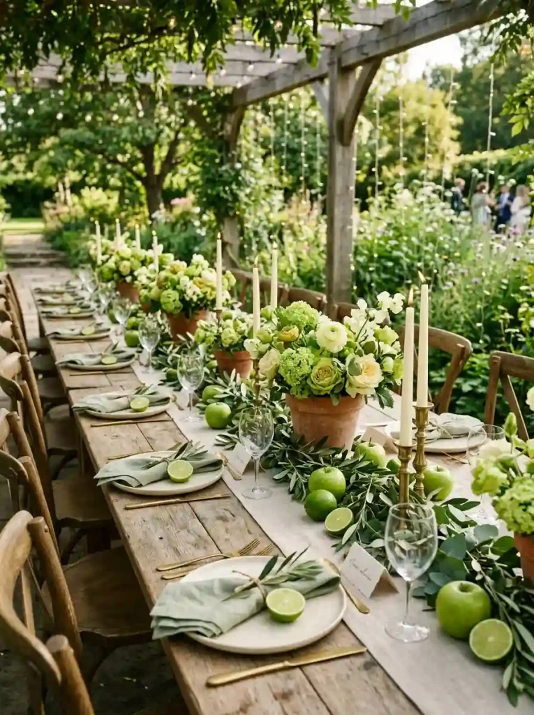 2. Citrus & Olive Branch Garden Table
