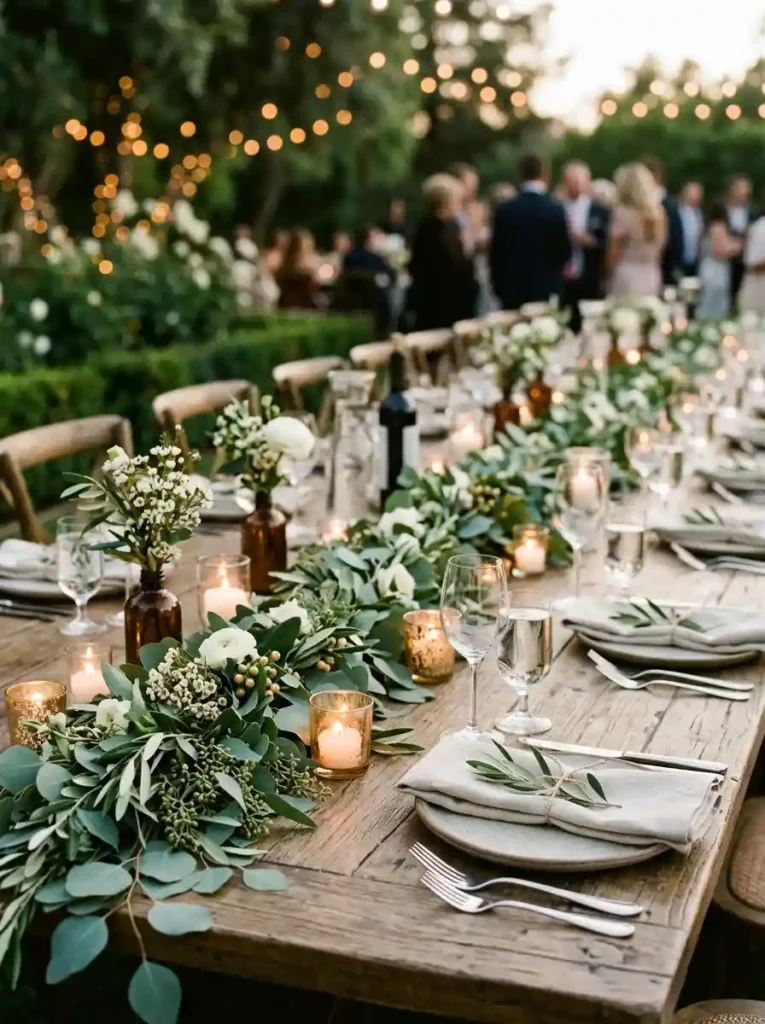 Eucalyptus & Olive Leaf Greenery Runners