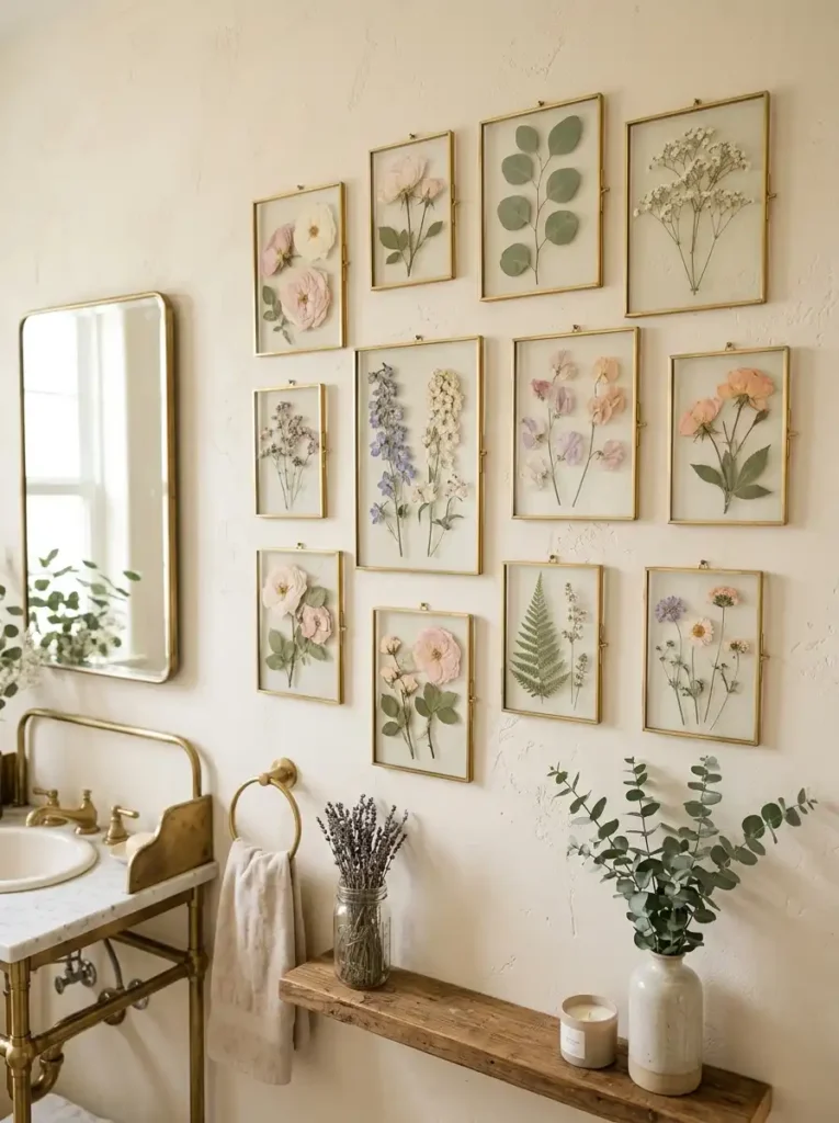 Floating Framed Pressed Florals