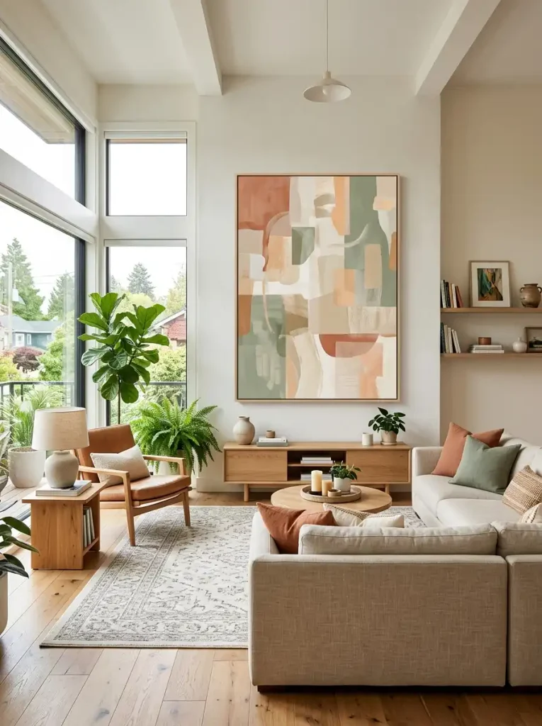 Oversized Modern Abstract Statement Canvas