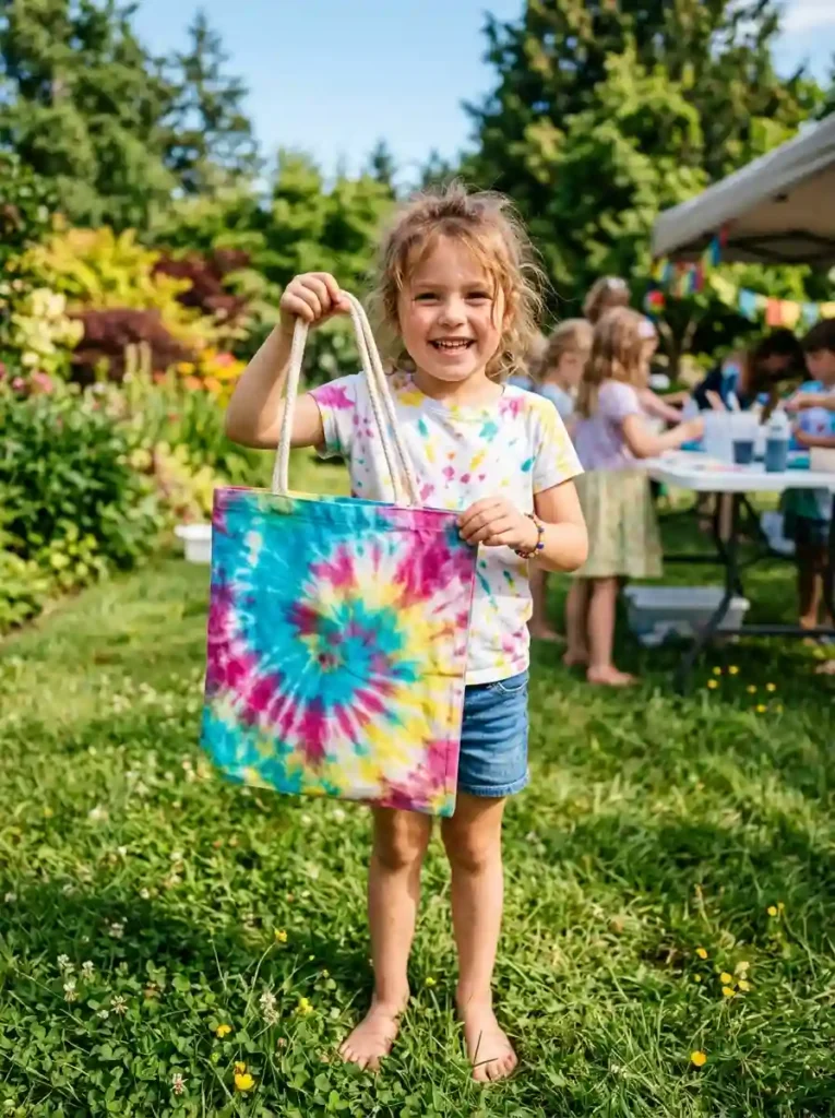 Vibrant Tie-Dye Canvas Tote Bags