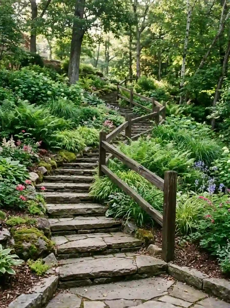 Winding Stone Stairway