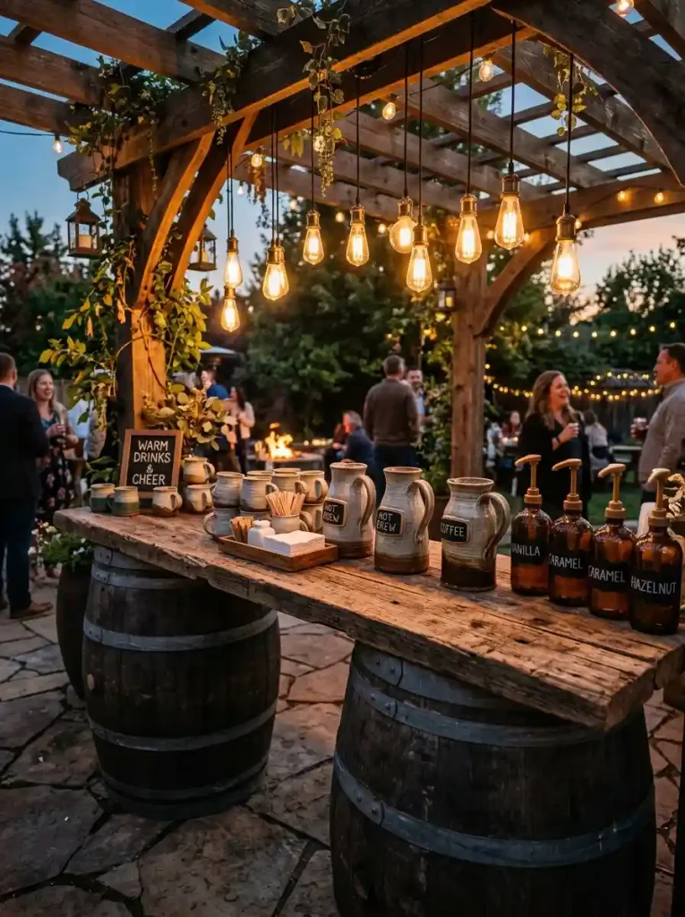 Wine Barrel & Reclaimed Wood Stand