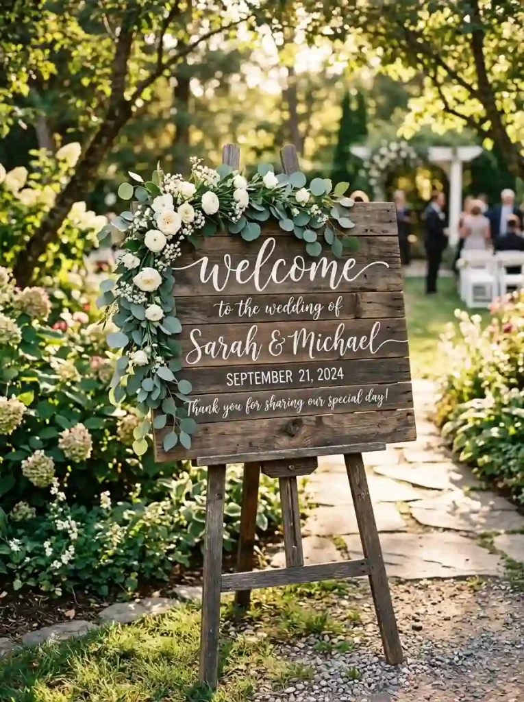 Wooden Pallet Wedding Sign