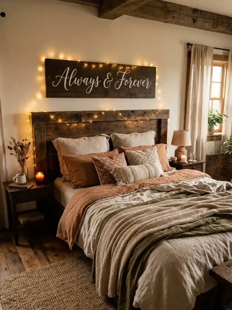  Romantic "Always & Forever" Wooden Sign