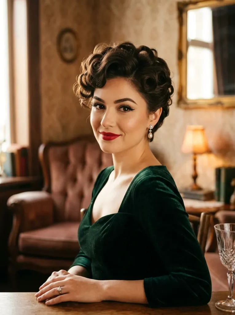  Voluminous Pin-Curled Long Pixie