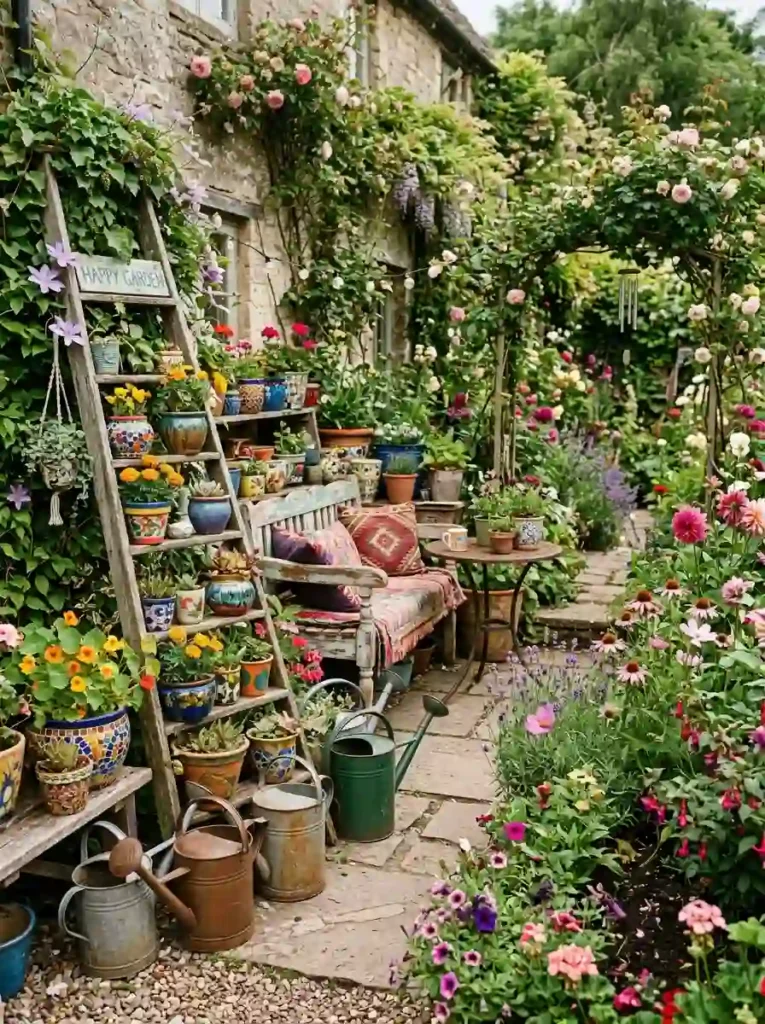 Decorate with Vintage Garden Finds